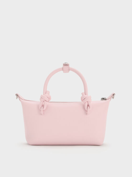 Sammie Knotted-Handle Tote Bag, Cotton Candy Pink, hi-res