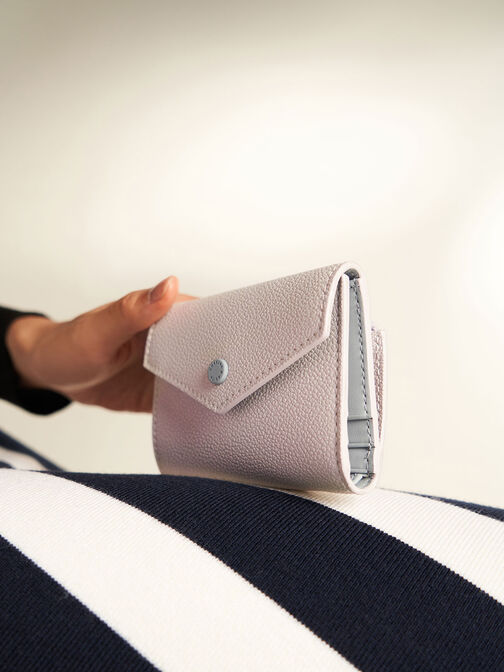 Marlowe Short Envelope Wallet, Pearl, hi-res