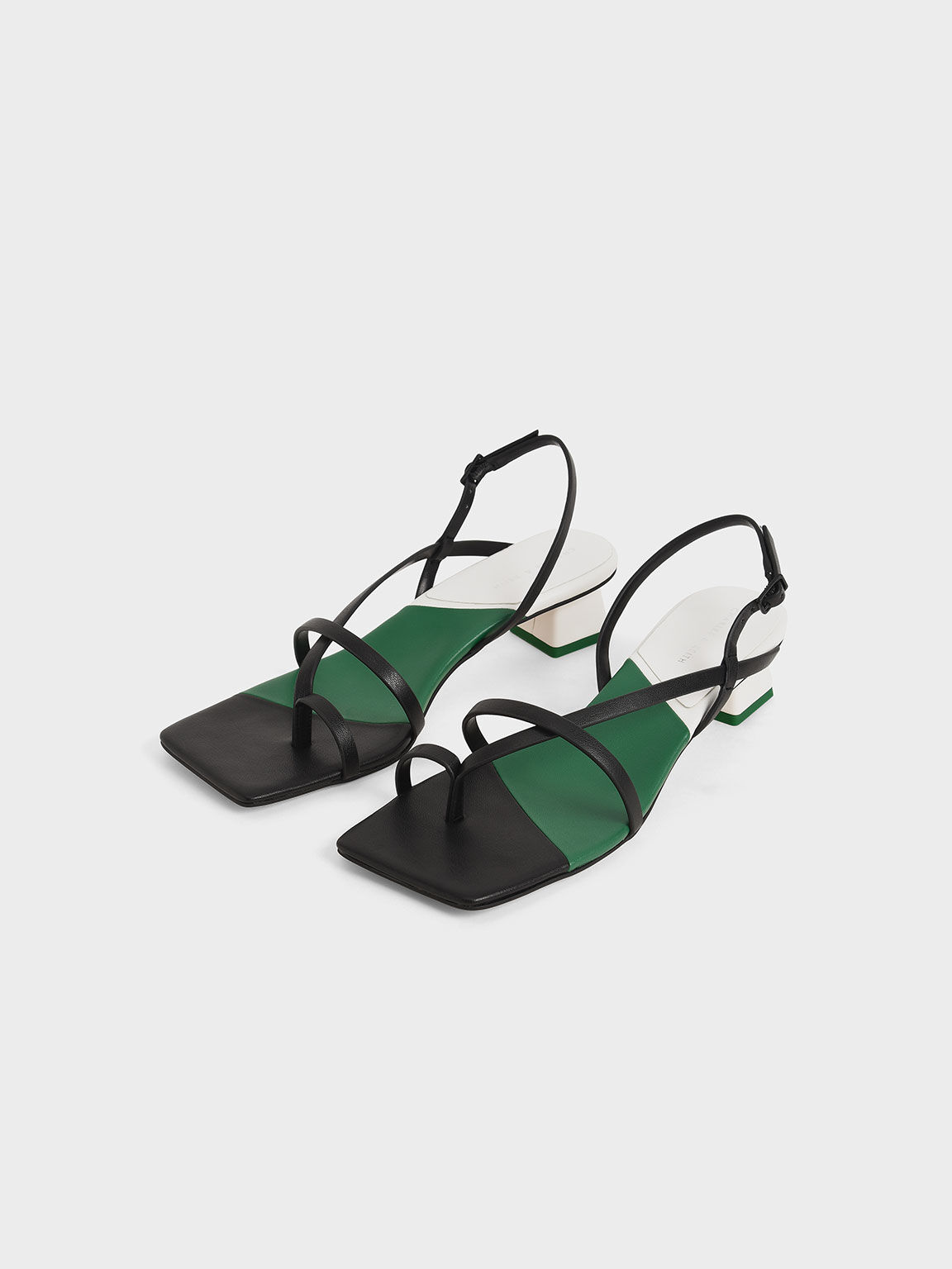 Strappy Slingback Sandals, Multi, hi-res