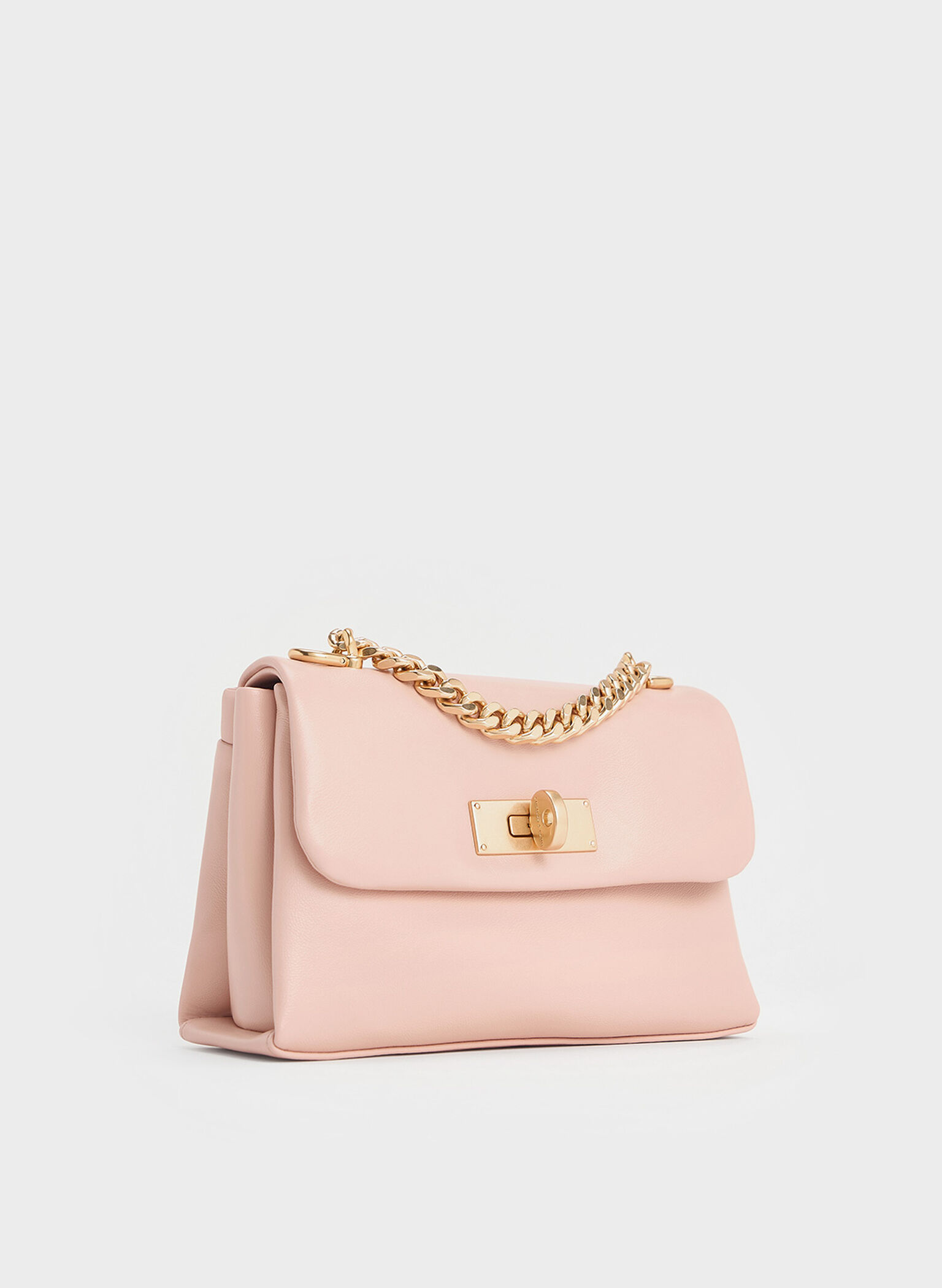 Mini Kerry Chain-Handle Crossbody Bag, Light Pink, hi-res