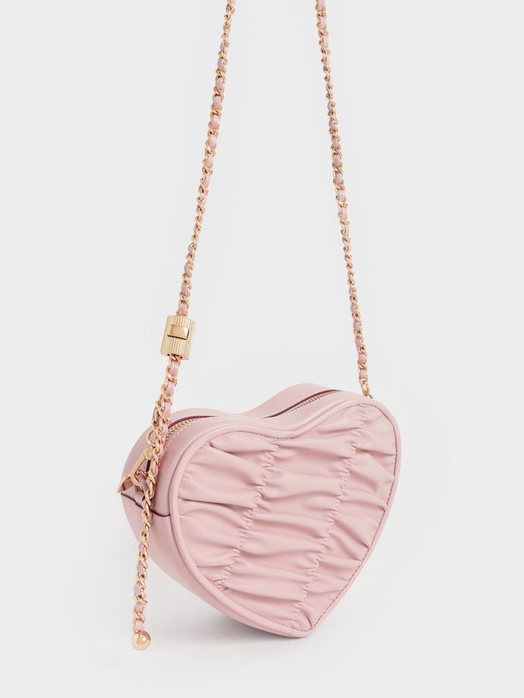 Voodoo Vixen + Heart Wicker Handbag Pink