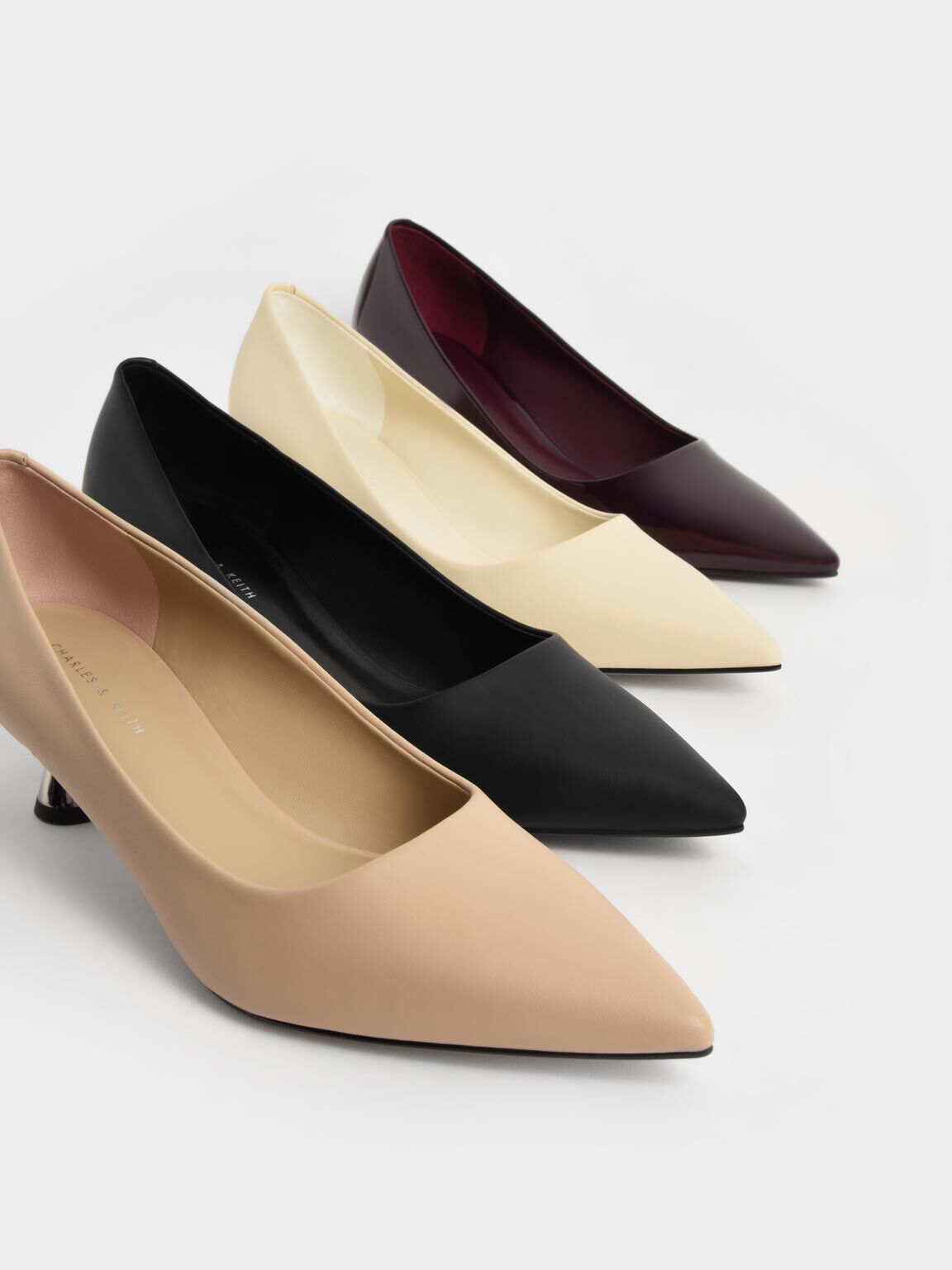 High heels pumps beige clearance