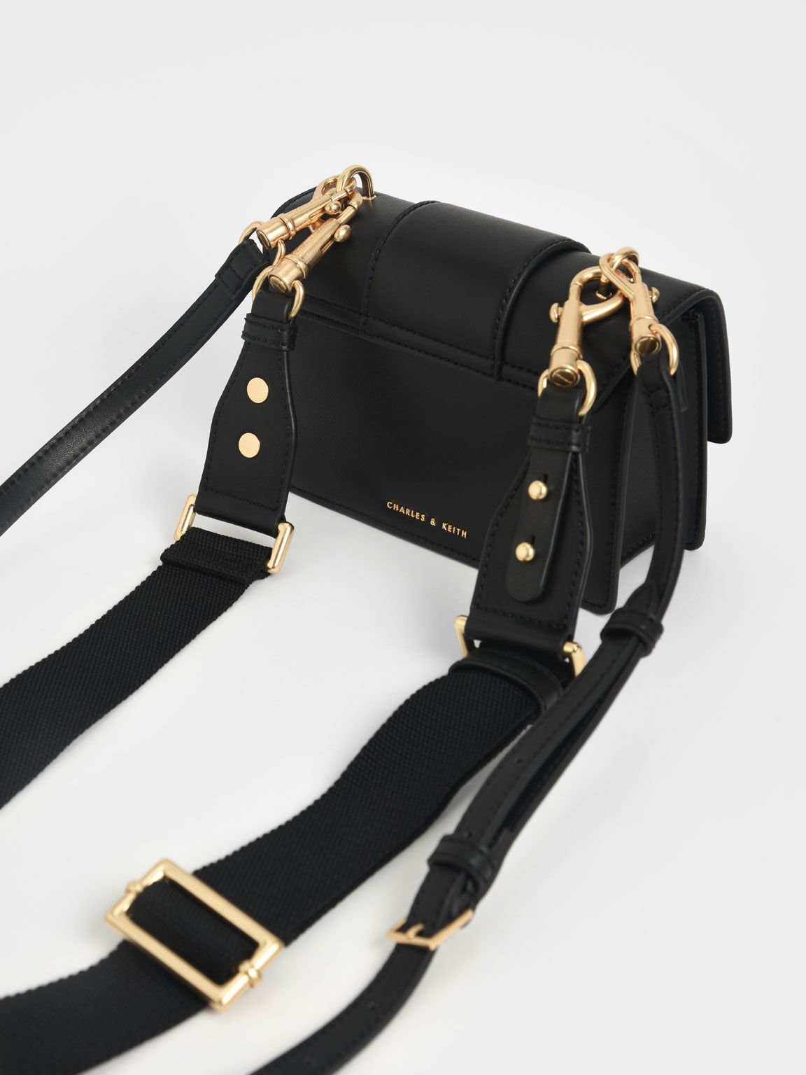 charles and keith nylon strap crossbody bag