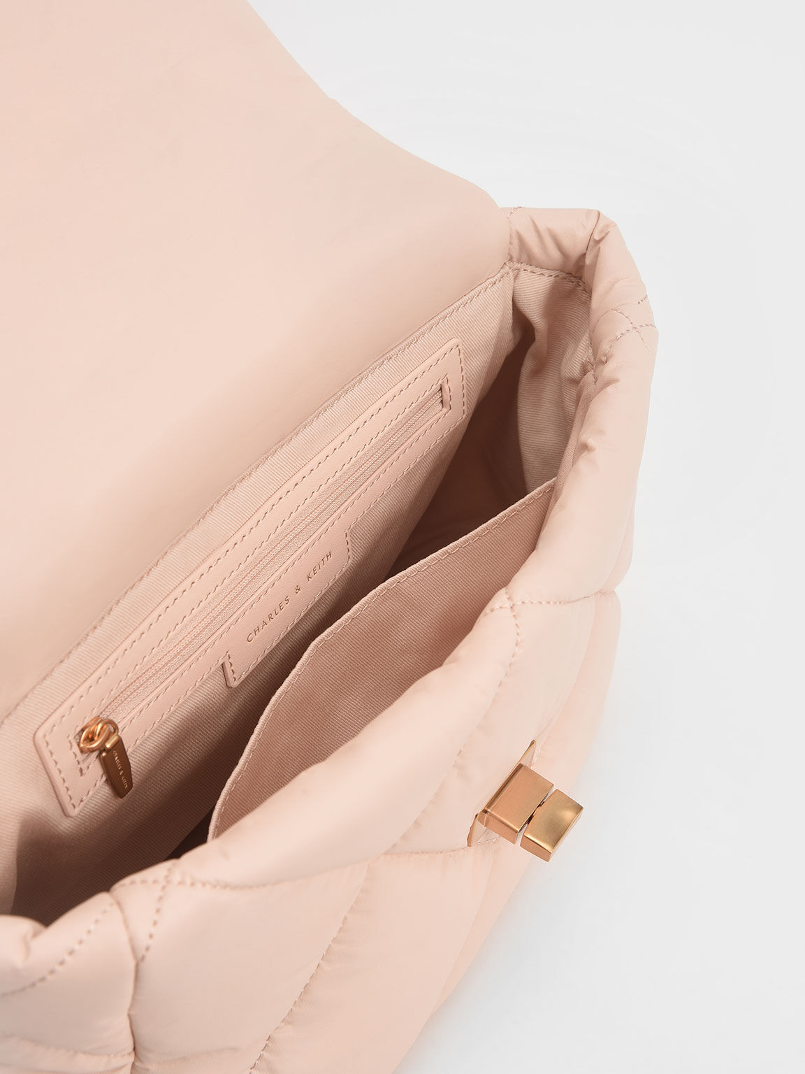 Charles and keith light pink bag outlet
