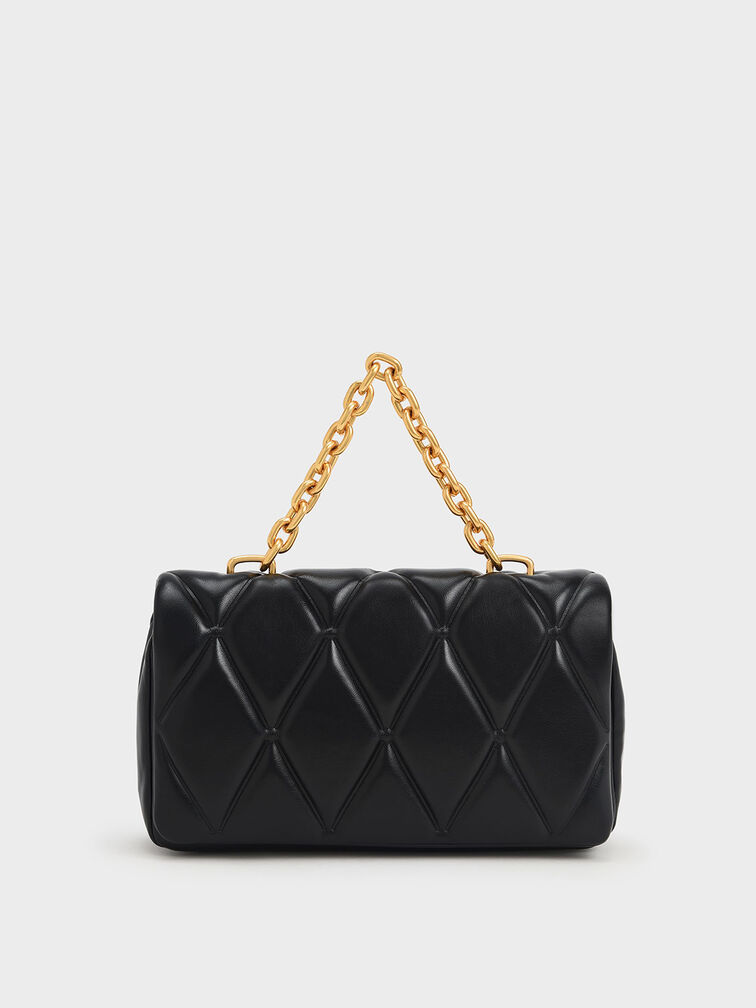 Classic Chanel Natural Straw and Black Lambskin Top Handle Bag