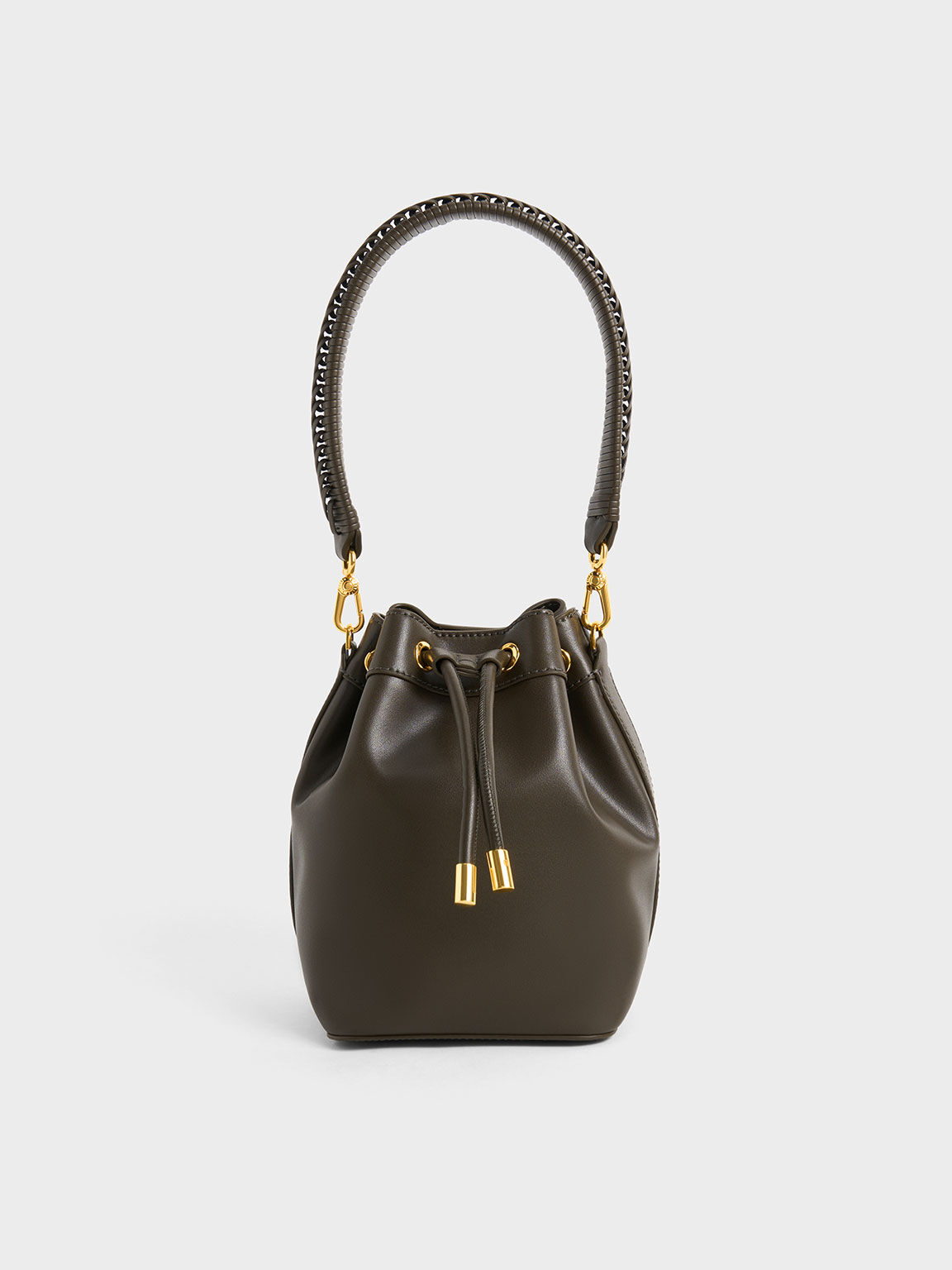 Charles and keith clearance drawstring bucket bag
