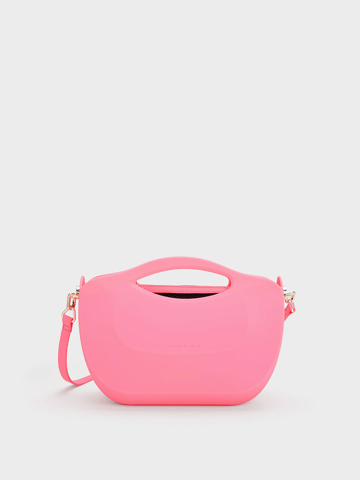 Cocoon 弧形手提包, 粉紅色, hi-res