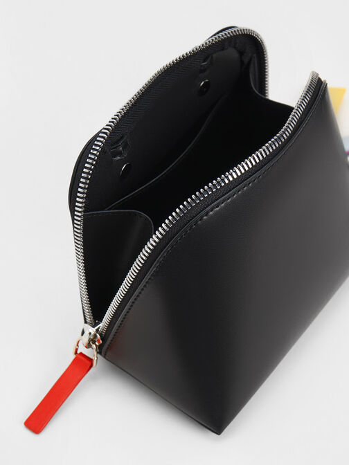 Cockade Crossbody Bag, Black, hi-res