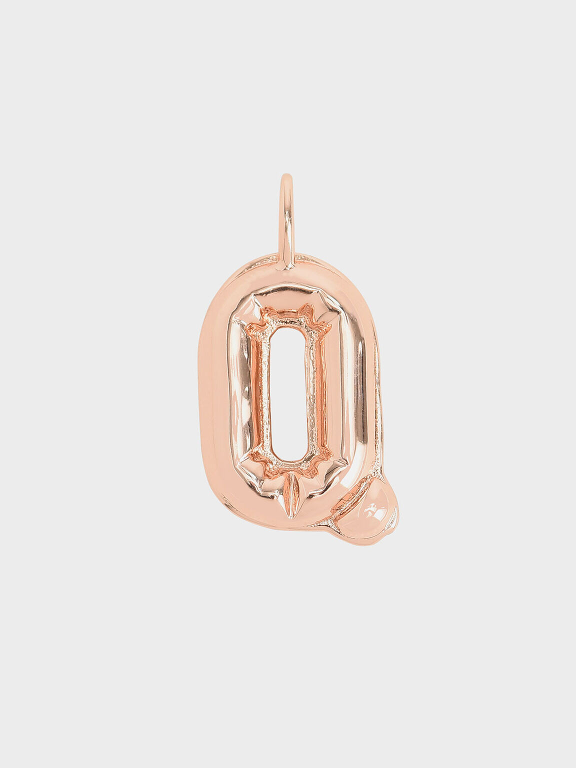 Alphabet 'Q' Charm, Rose Gold, hi-res