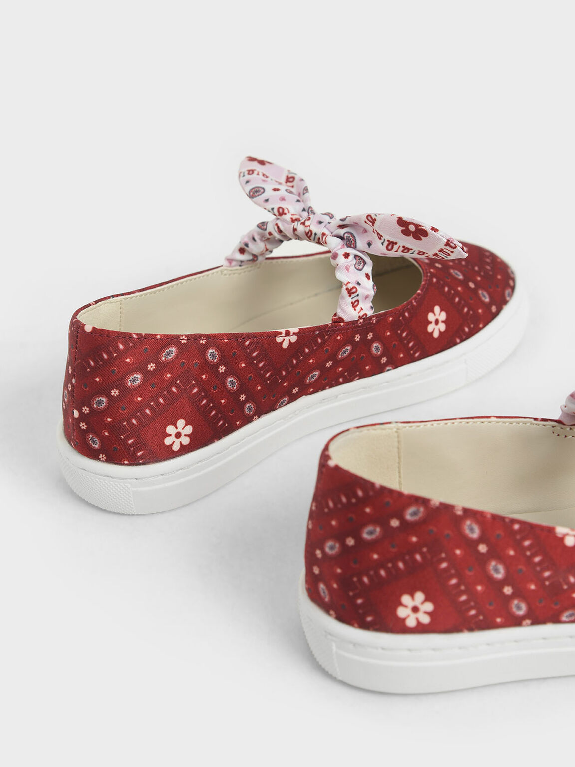永續系列：兒童扭結休閒鞋, 紅色, hi-res