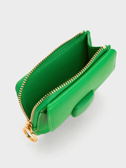 Koa Square Card Holder, Green, hi-res