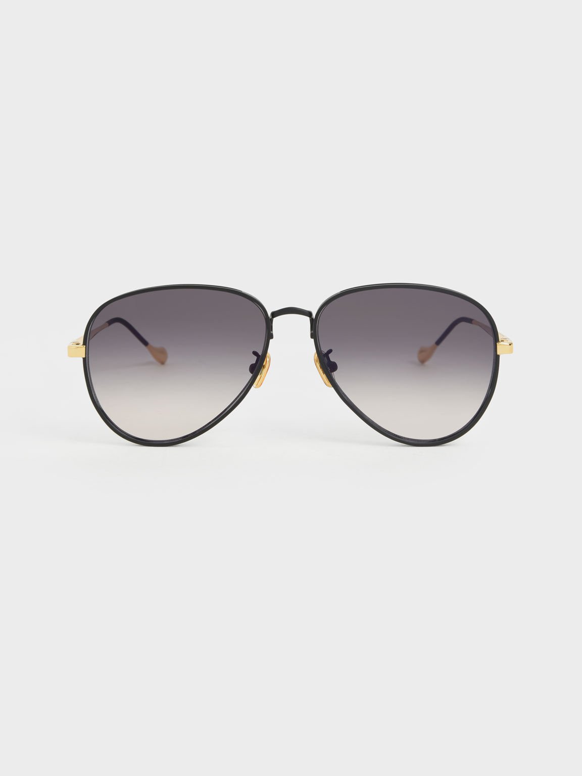 Black Tinted Aviator Sunglasses CHARLES KEITH International