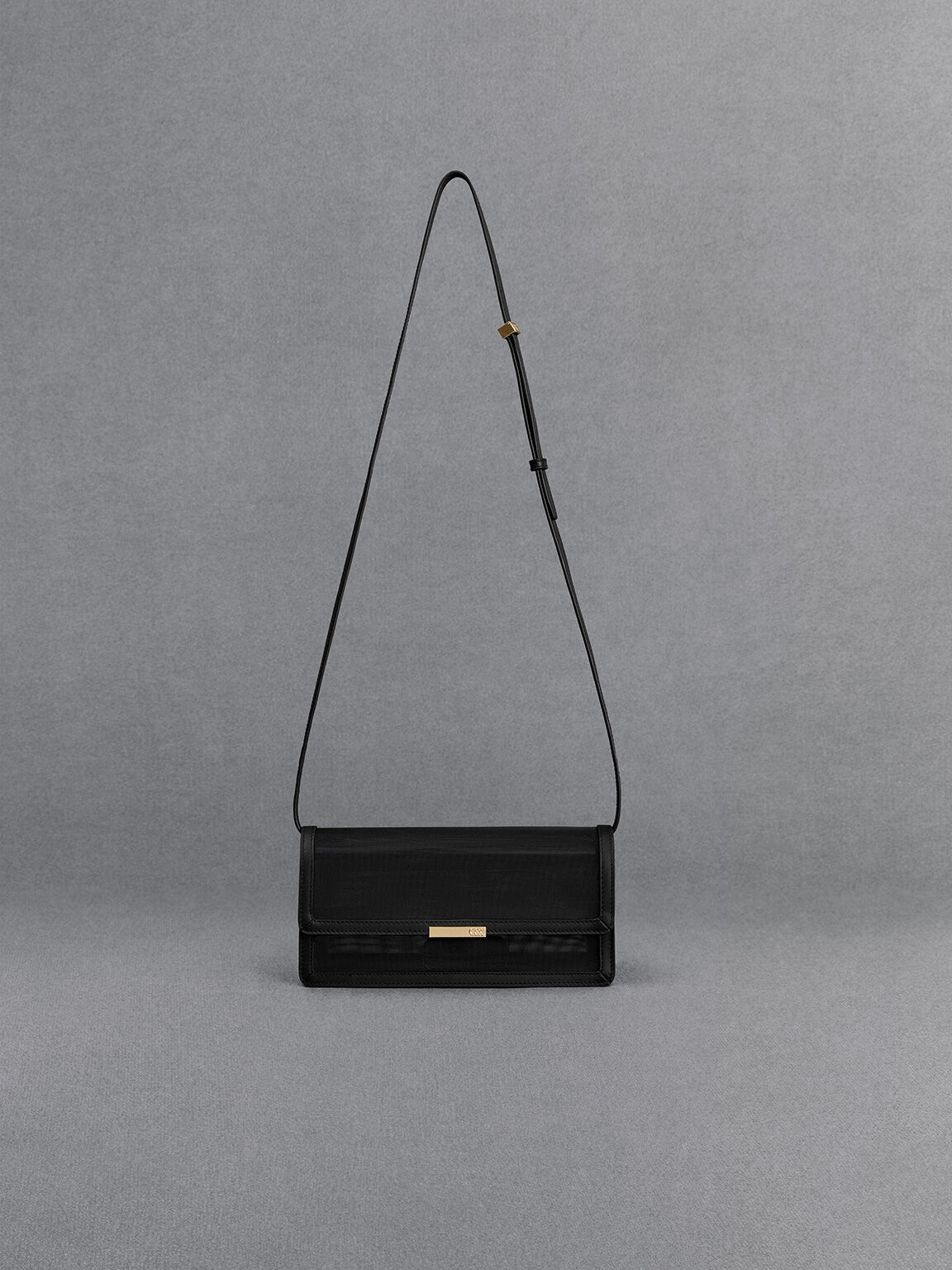 Charles and keith crossbody bag black deals