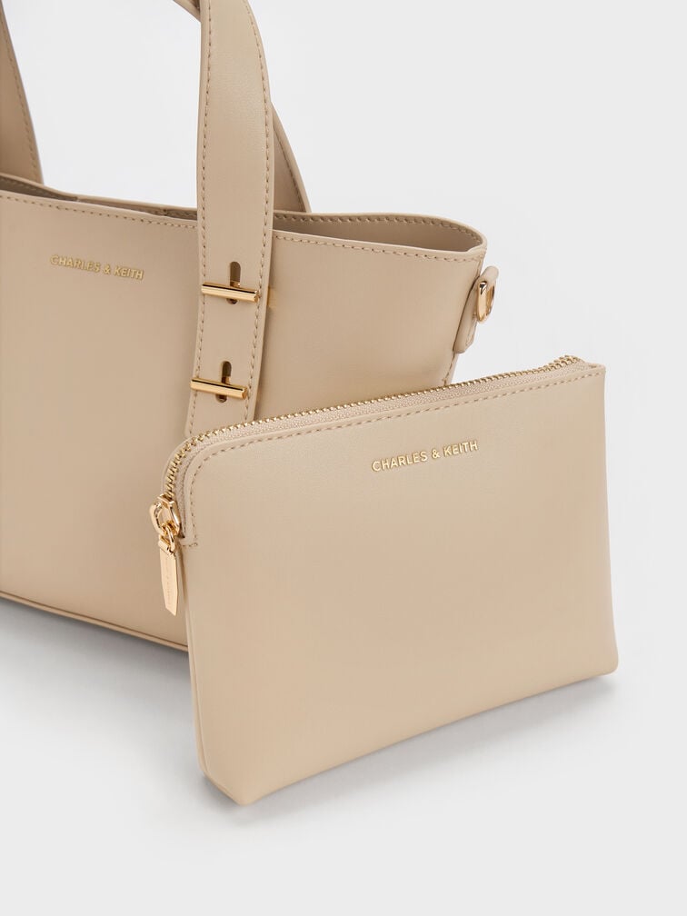 Mini Shania Double-Handle Tote Bag, Dusted Oat, hi-res