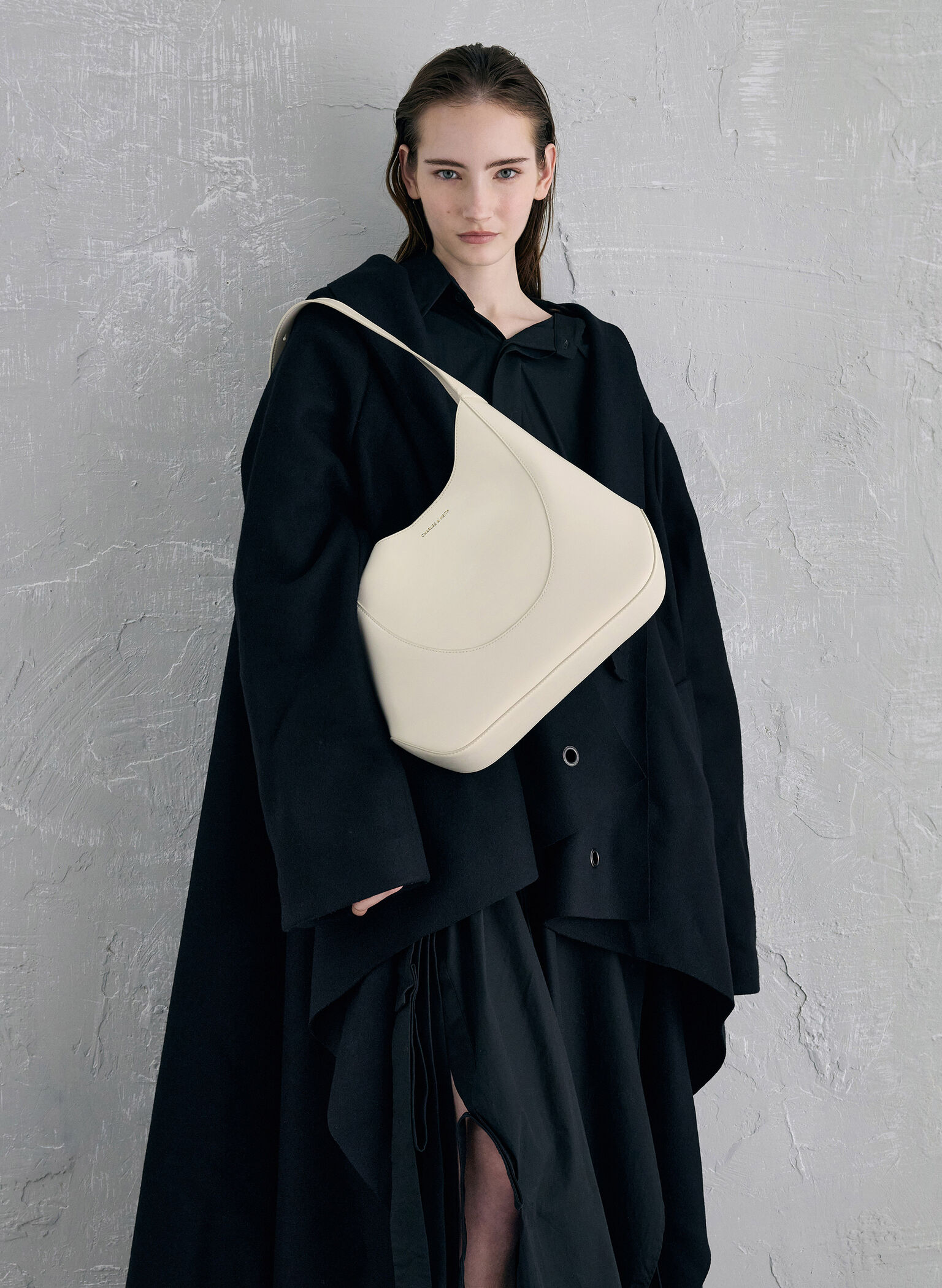 Sigrid Hobo Bag, Cream, hi-res