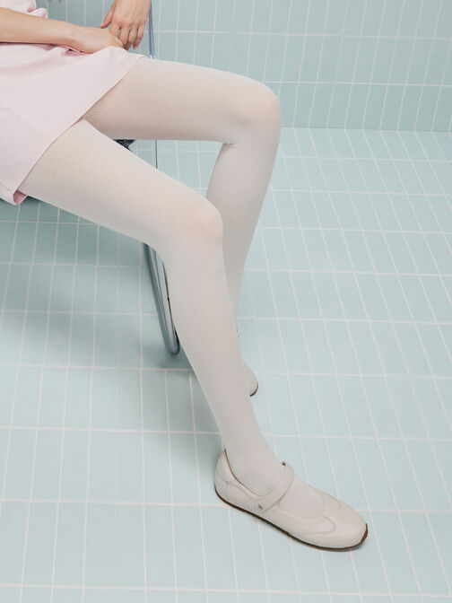 Jace Leather Mary Janes, Chalk, hi-res