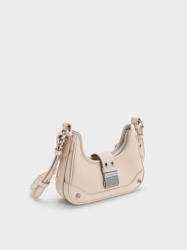 Winslet Belted Hobo Bag, Oat, hi-res