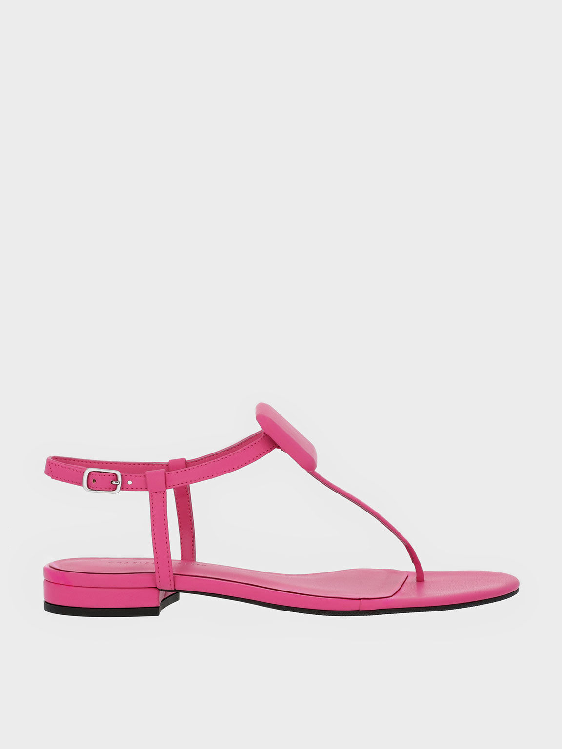 Pink Koa Thong Sandals - CHARLES & KEITH MO