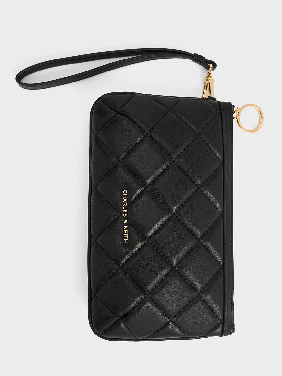 お買い得モデル Quilted Cressida Black Wristlet KR KEITH & CHARLES - ミュージシャン