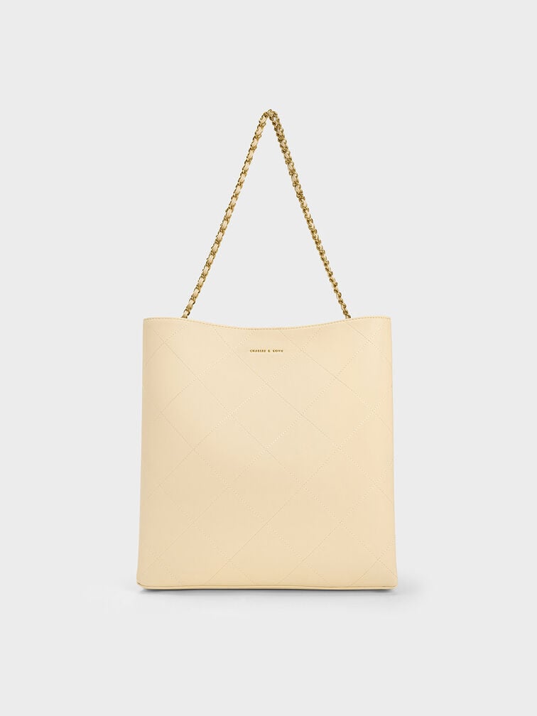 Leia Braided Handle Tote Bag, Beige, hi-res