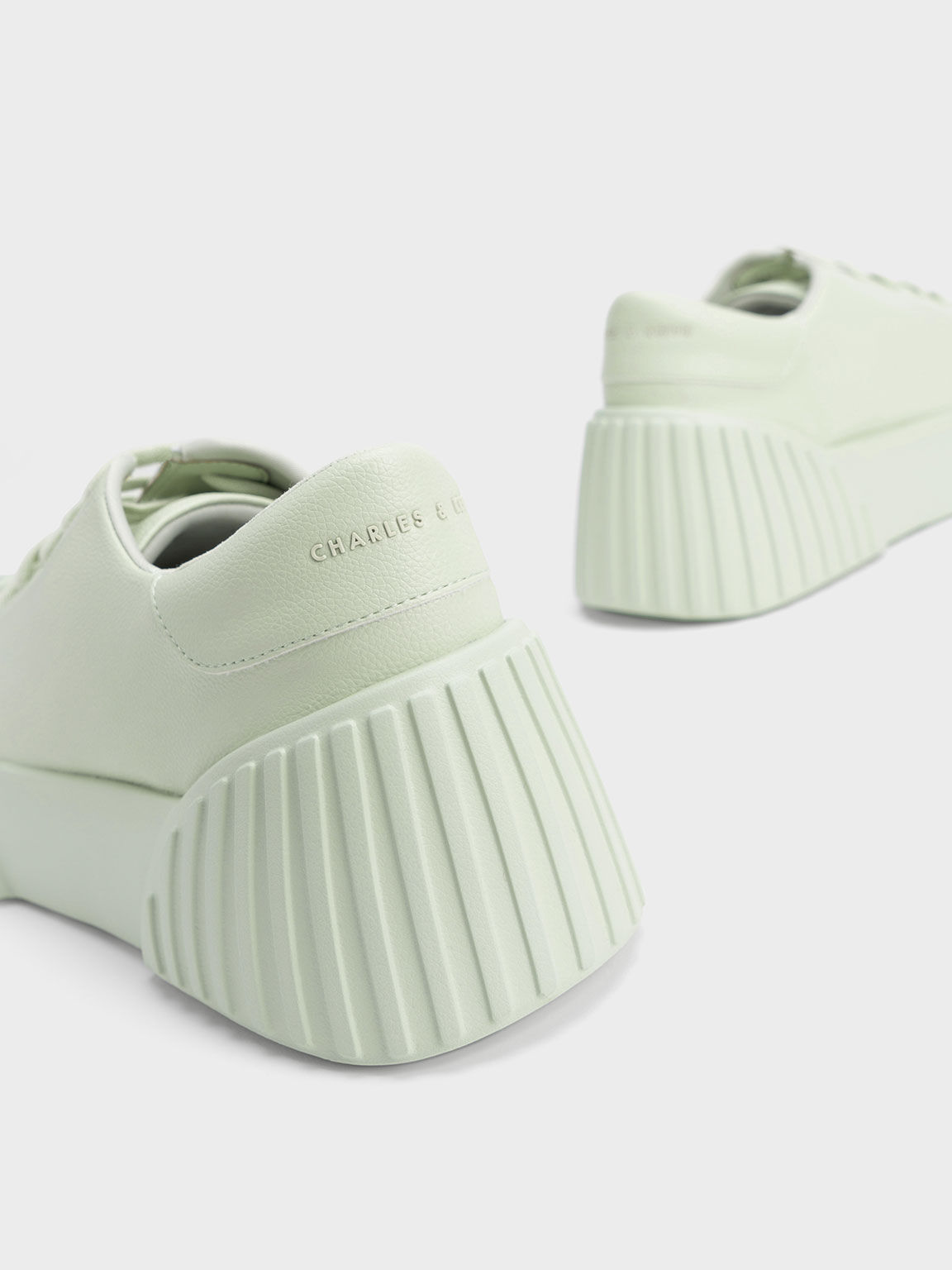 Adrian Chunky Sole Sneakers, Light Green, hi-res
