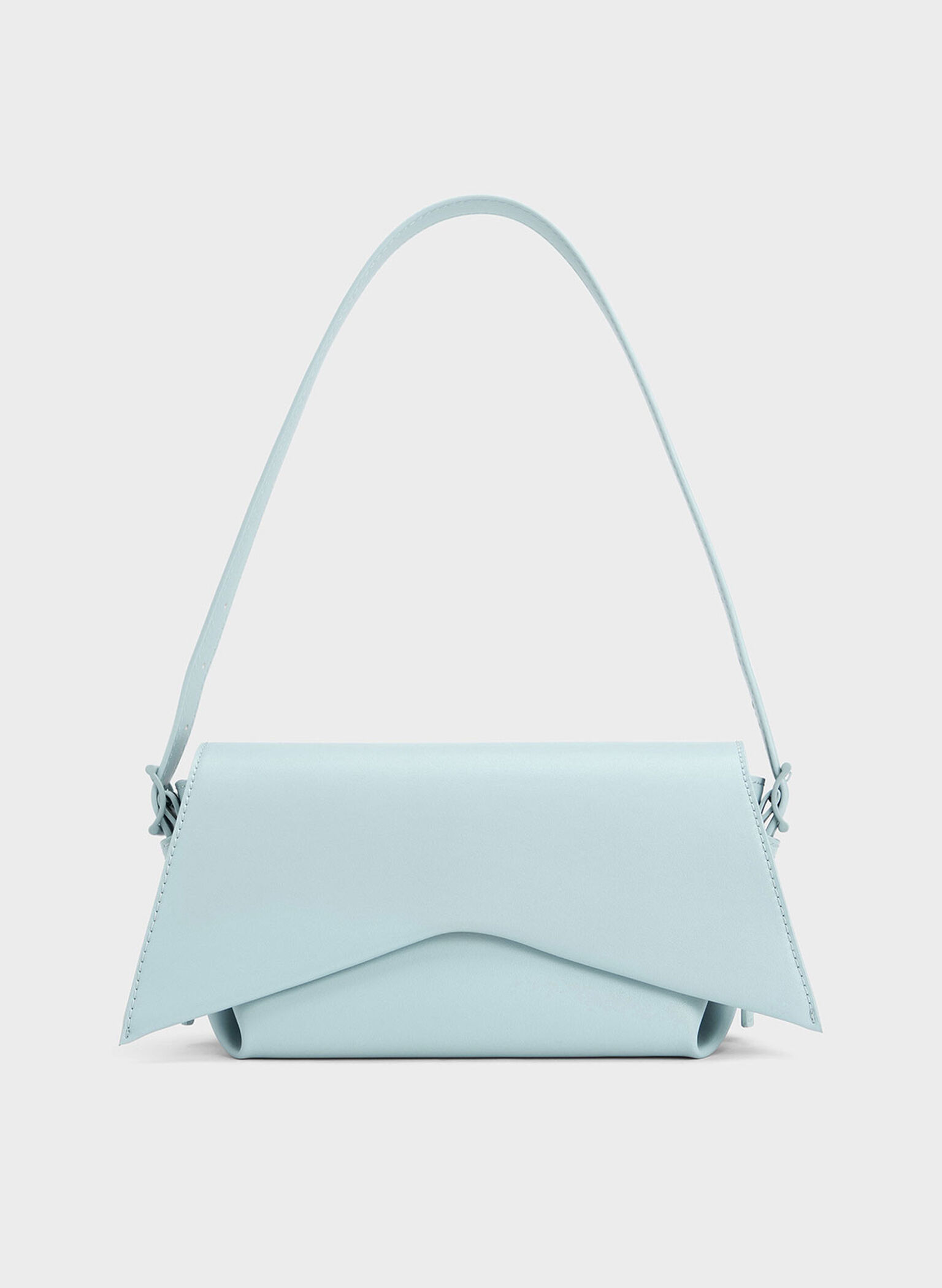 Boaz Geometric Front Flap Bag, Blue, hi-res