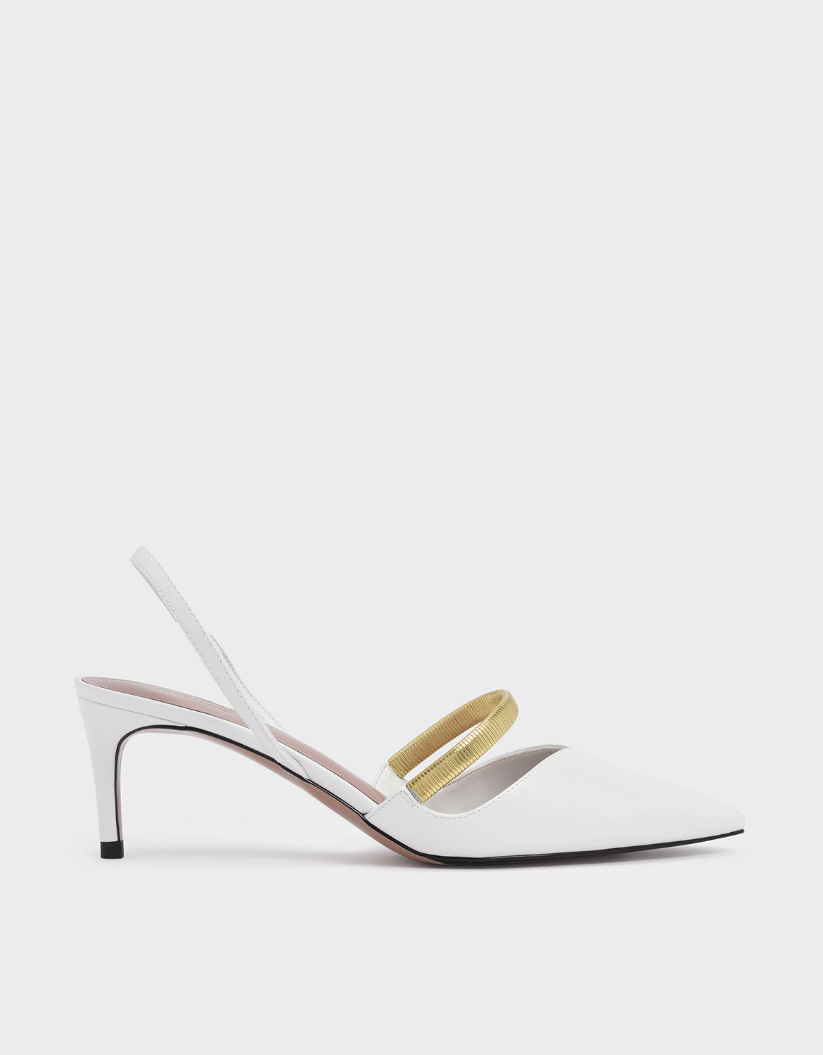 white slingback