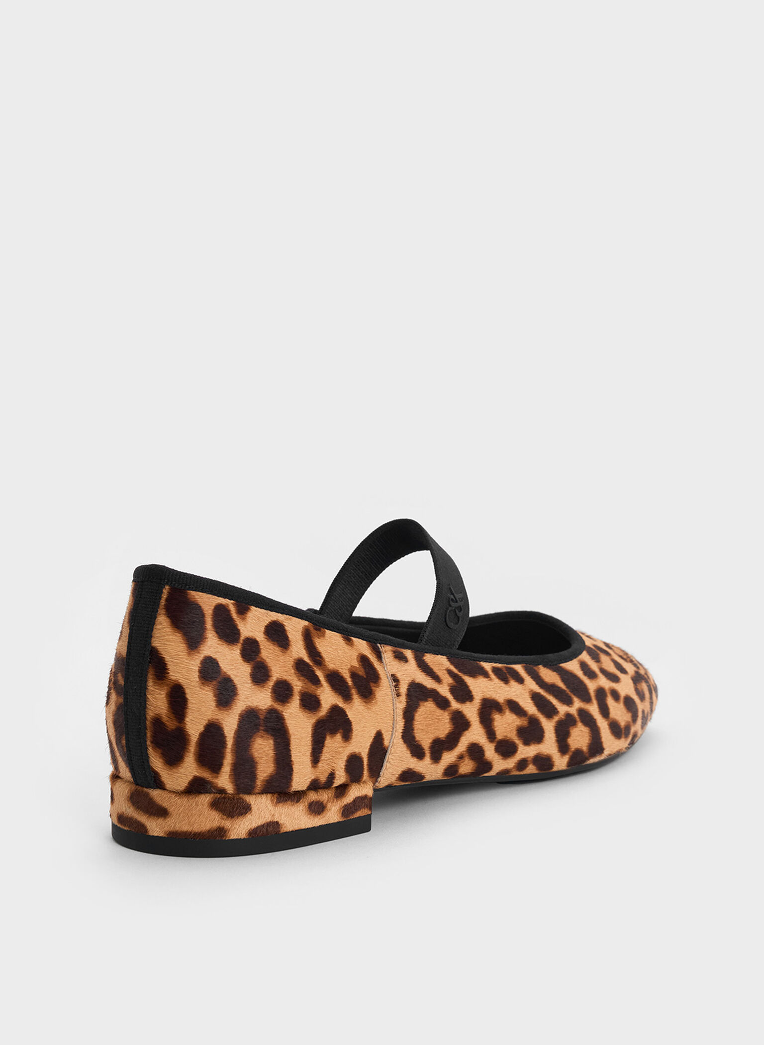 Leopard-Print Textured Mary Jane Flats, Multi, hi-res