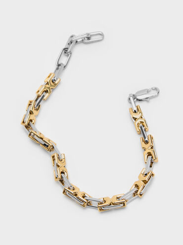 Adalyn Two-Tone Interlocking Bracelet, Multi, hi-res