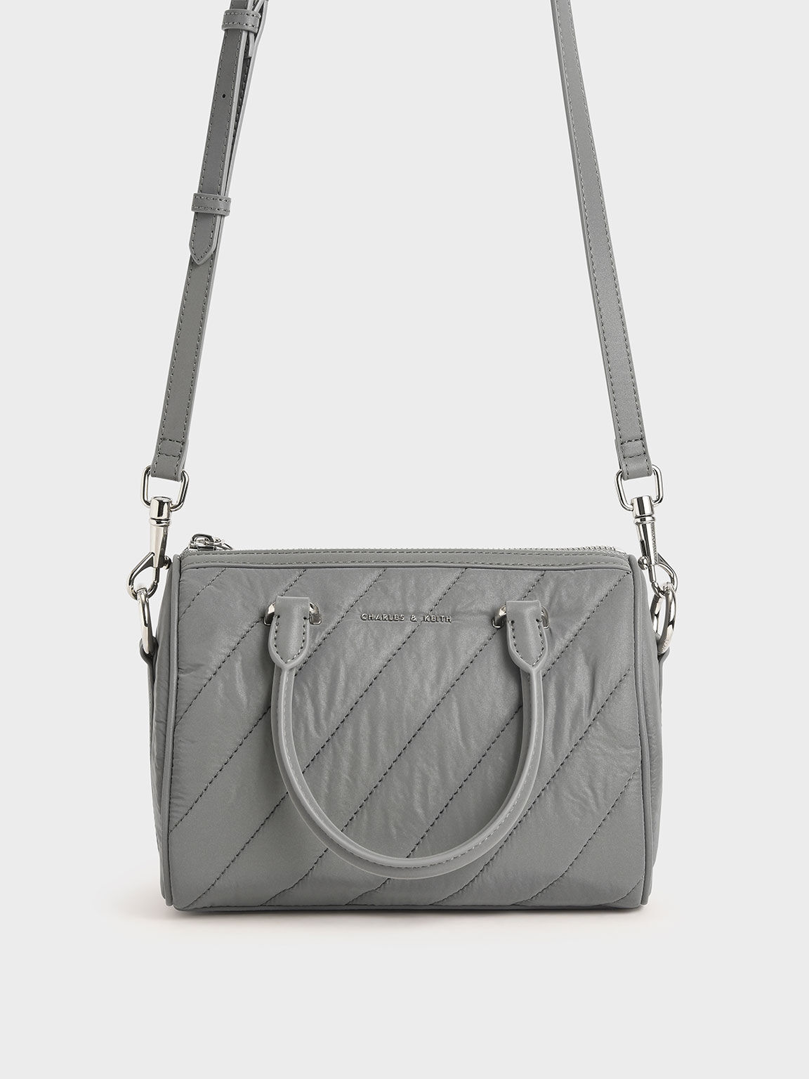 charles and keith nylon strap crossbody bag