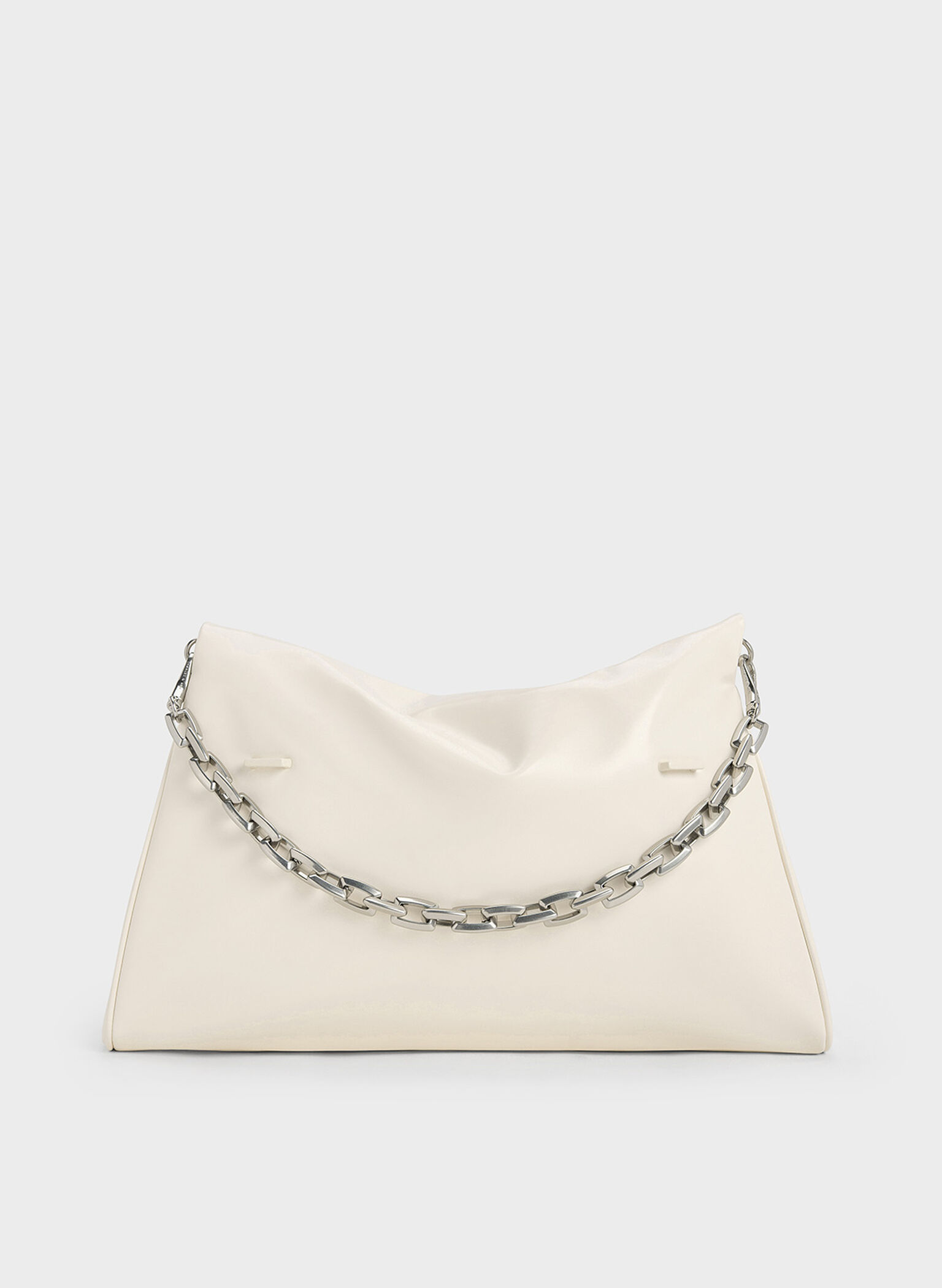 Andromeda Chunky-Chain Trapeze Tote Bag, Cream, hi-res
