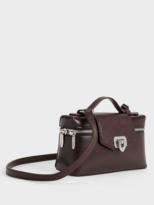 Arwen Top Handle Vanity Bag, Plum, hi-res