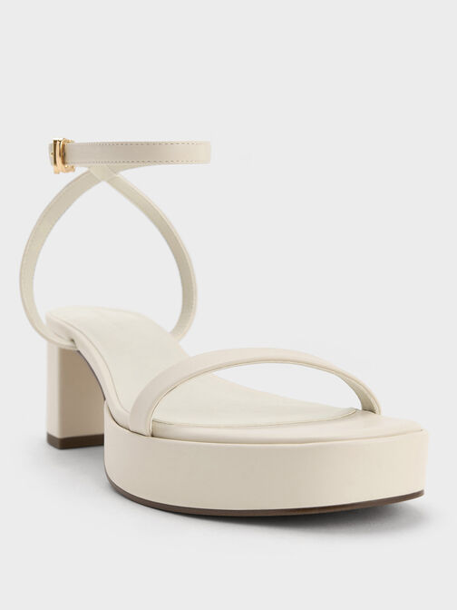 Thin-Strap Block Heel Sandals, Chalk, hi-res