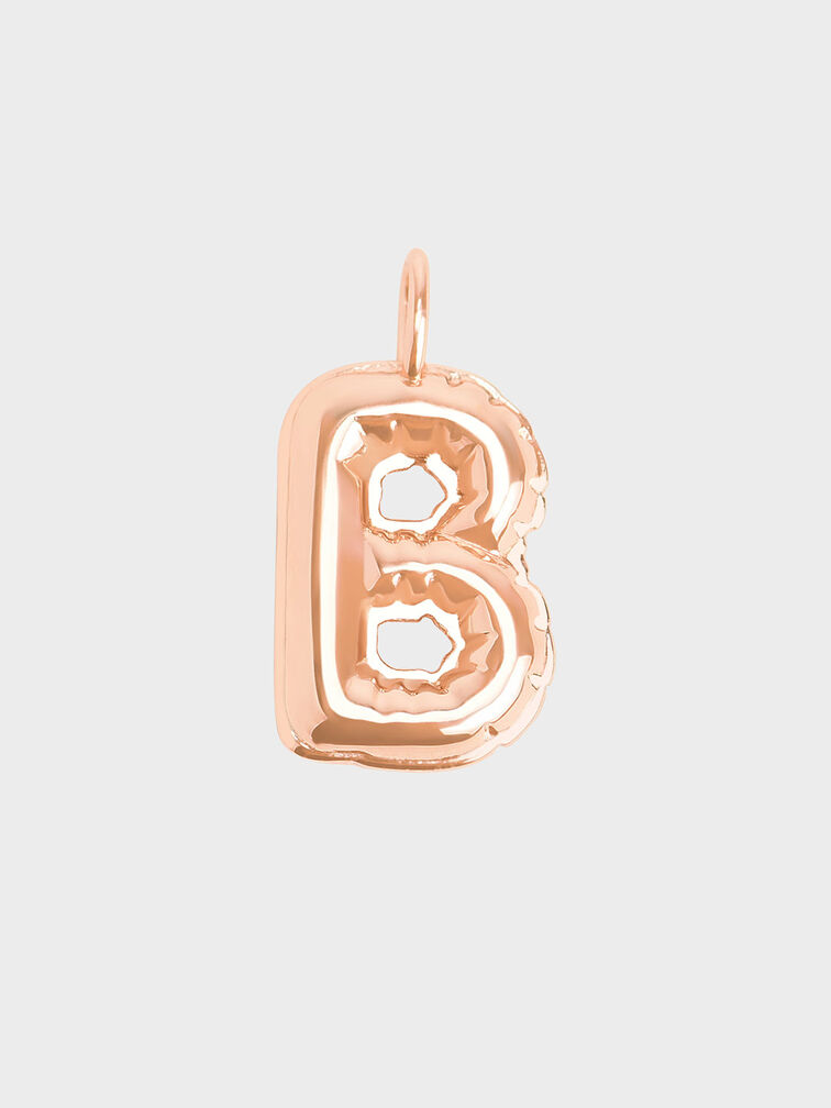 Alphabet 'B' Charm, Rose Gold, hi-res