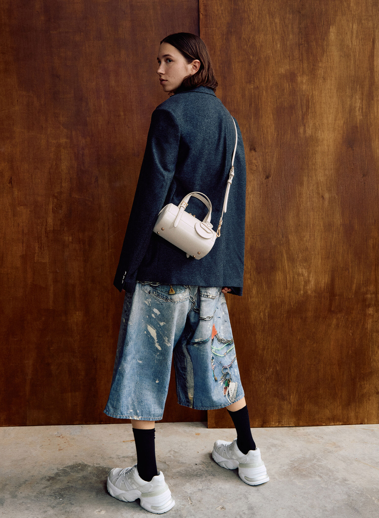 Enola Bowling Bag, Cream, hi-res
