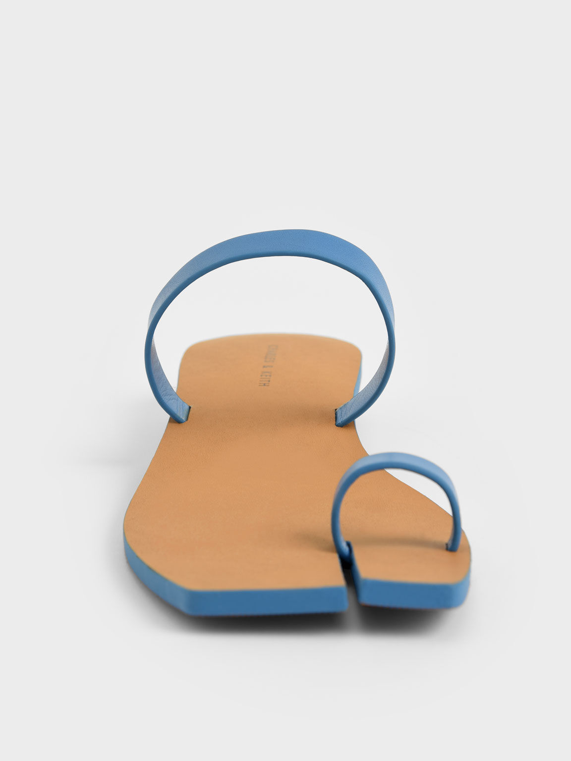 Toe Ring Flat Sandals, Blue, hi-res
