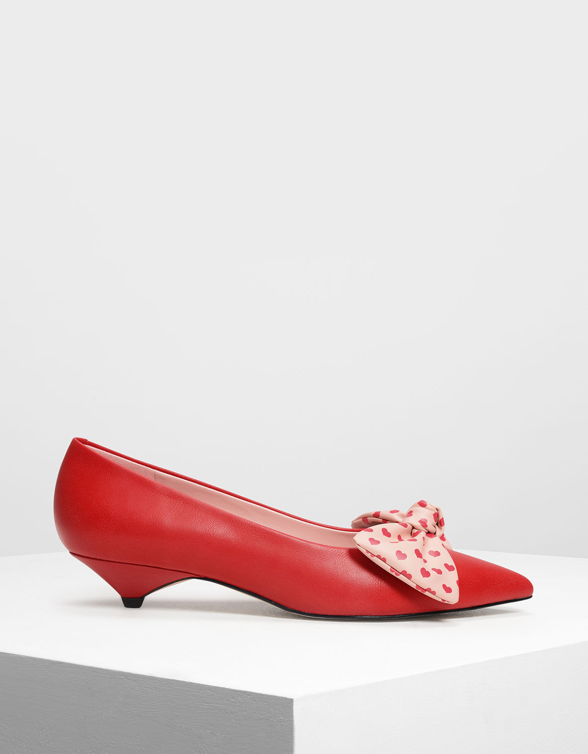 slip on kitten heels