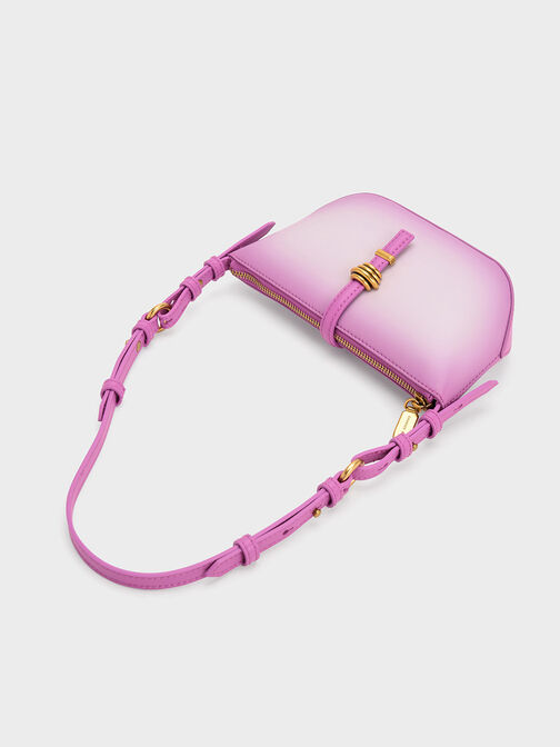 Trudy Ombre Belted Geometric Bag, Purple, hi-res