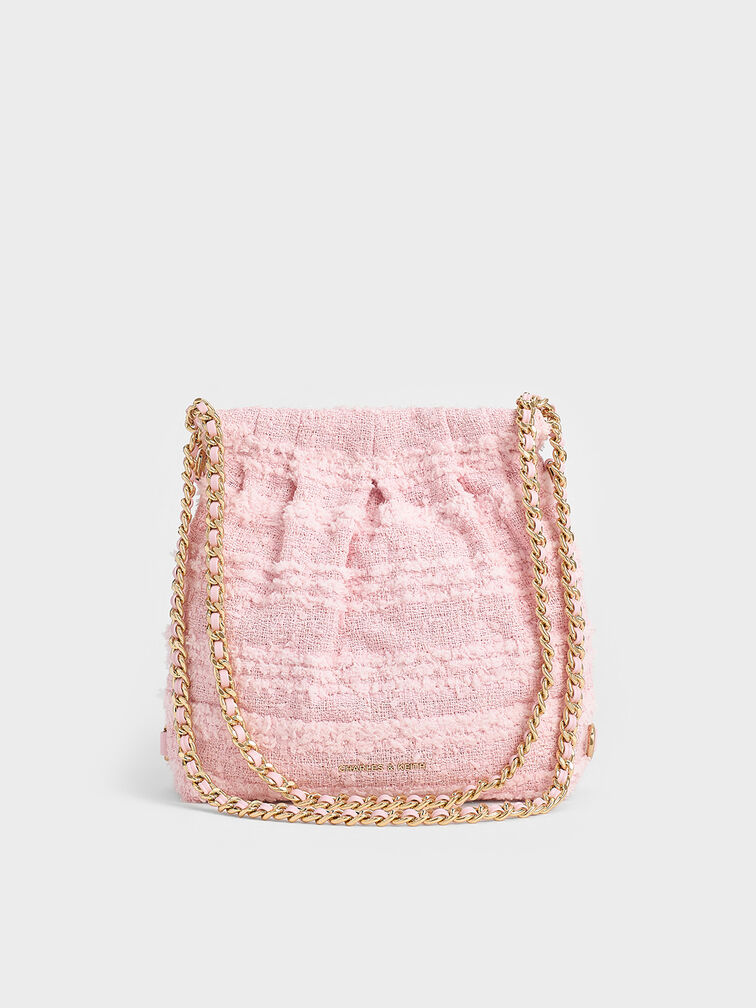 Duo Tweed Backpack, Pink, hi-res