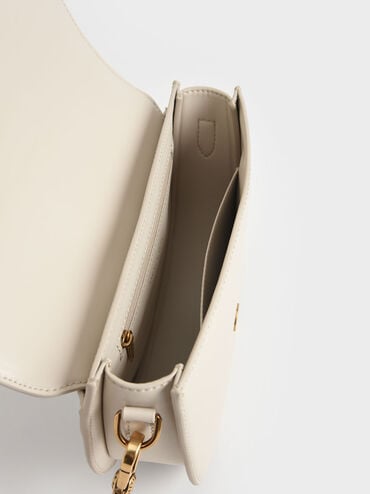 Bolso saddle Gabine, Crema, hi-res