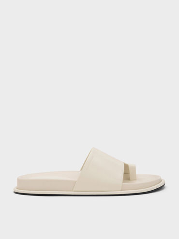 Wide-Strap Toe-Ring Sandals, Chalk, hi-res