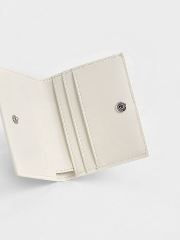 Front Flap Small Wallet, Cream, hi-res