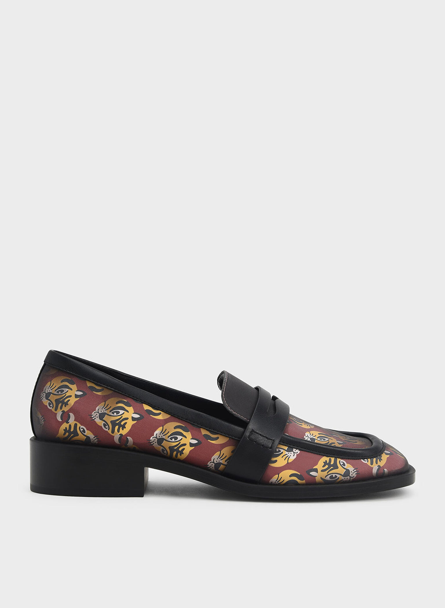 Antonia Heat-Reactive Penny Loafers, Black, hi-res