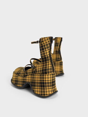 Carlisle 厚底瑪莉珍鞋, 黃色, hi-res