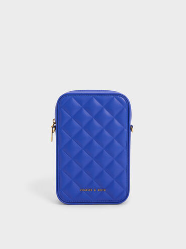 Bonnie Padded Phone Pouch, Cerulean, hi-res