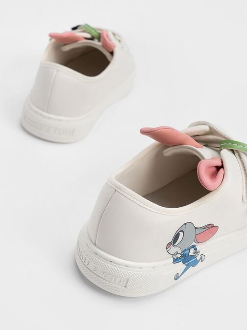 Girls' Judy Hopps Bunny Ear Sneakers, Chalk, hi-res