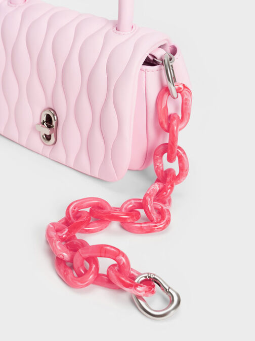Iva Boxy Top Handle Bag, Pink, hi-res