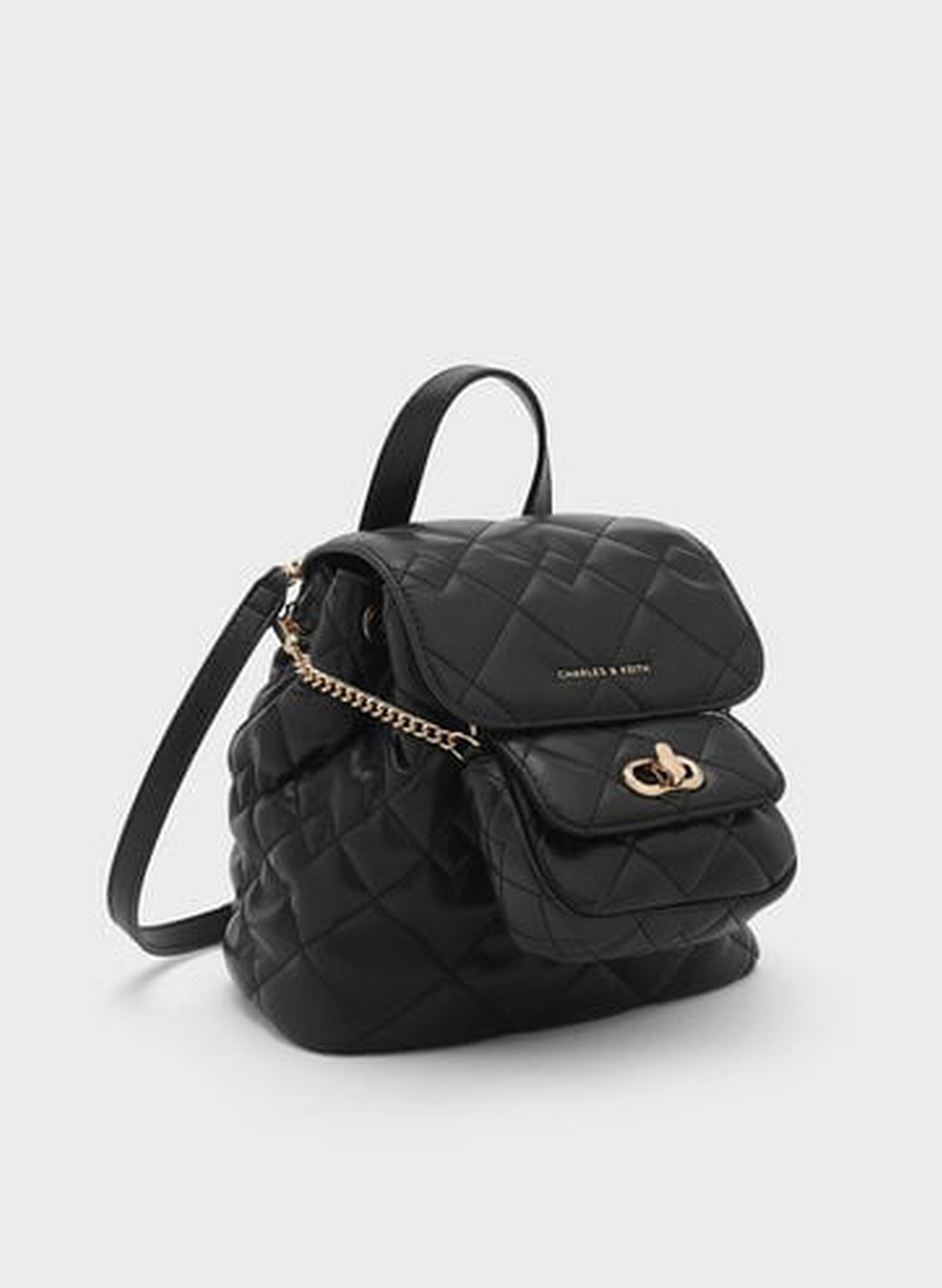Mochila acolchoada Aubrielle, Black, hi-res