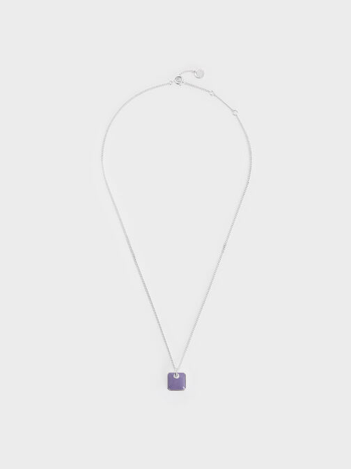 Ellowyn Square Necklace, Lilac, hi-res