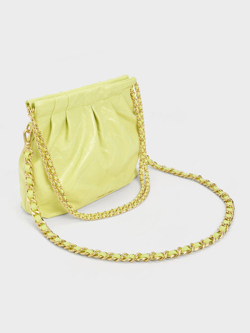 Duo Chain Handle Shoulder Bag, Butter, hi-res